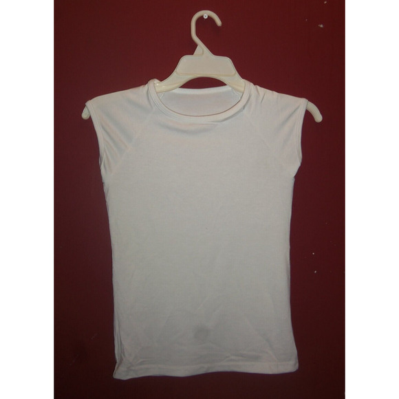 Women's Round Neck Cap Sleeve T-Shirt Size Medium - Picture 1 of 3